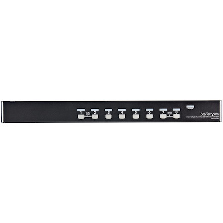 StarTech.com 8 Port 1U Rack Mount USB KVM Switch Kit with OSD and Cables