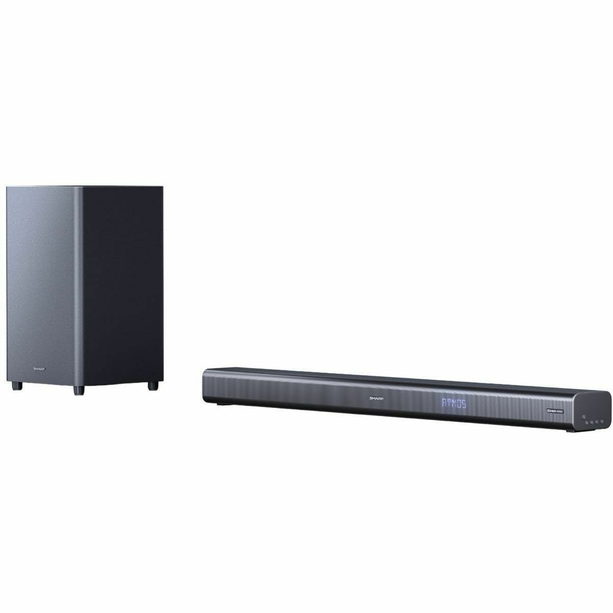 Sharp 3.1 Bluetooth Sound Bar Speaker - 440 W RMS - Matt Black