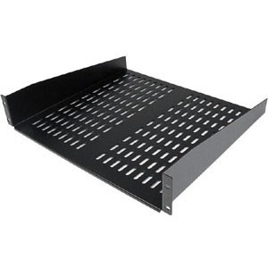 StarTech.com 2U 16in Universal Vented Rack Mount Cantilever Shelf - Fixed Server Rack Cabinet Shelf - 50lbs / 23kg