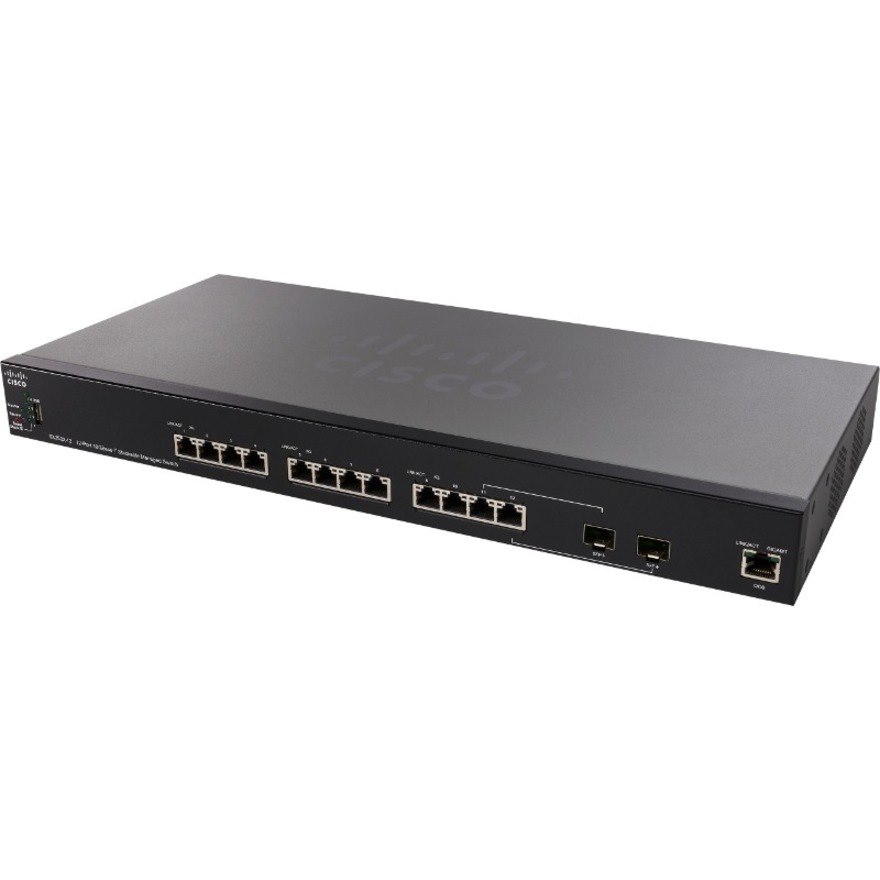Cisco 350X SX350X-12 12 Ports Manageable Ethernet Switch - 10 Gigabit Ethernet - 10GBase-T