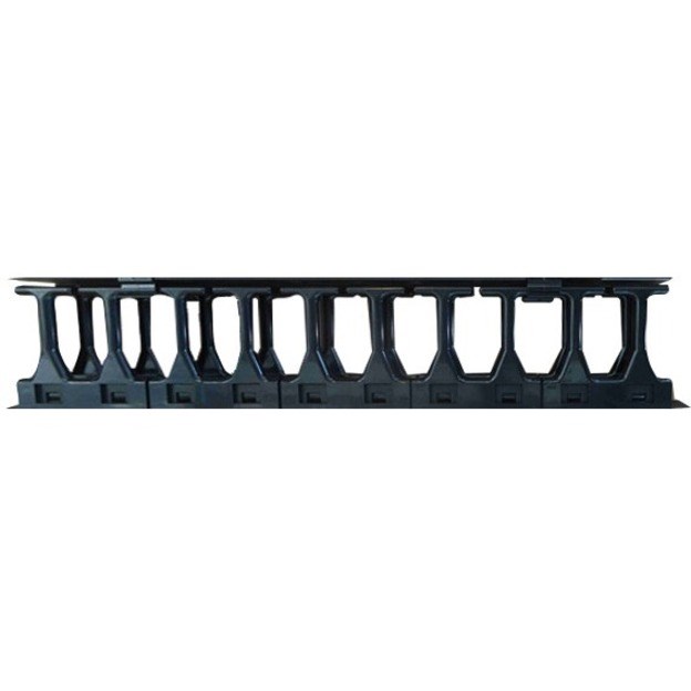 Vertiv VE Rack Accessory | 1U | High-density Cable manager | 4 inch 92 mm | plastic fingers | cover