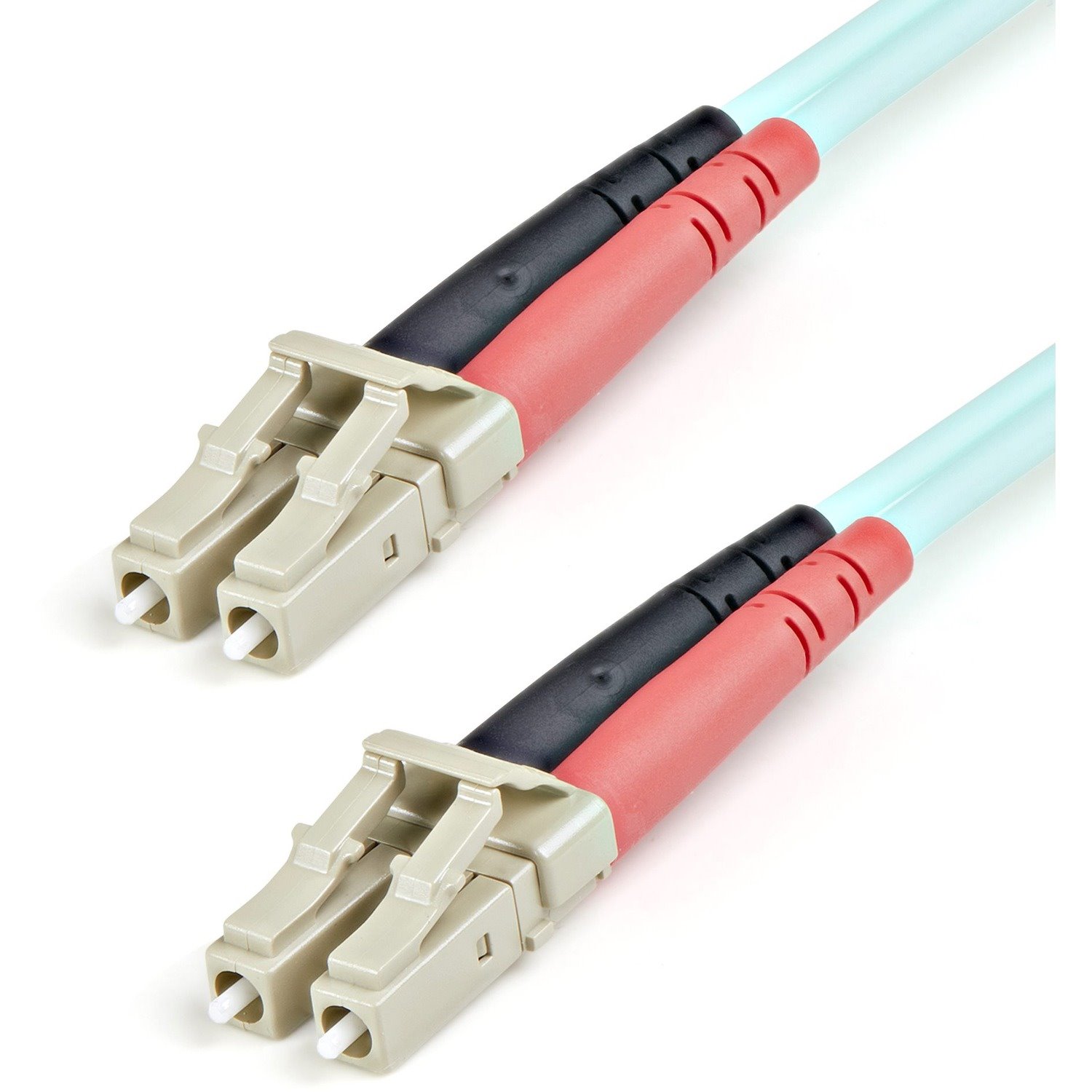 StarTech.com 1m (3ft) LC/UPC to LC/UPC OM3 Multimode Fiber Optic Cable, Full Duplex 50/125&micro;m Zipcord, 100G, LSZH Fiber Jumper Cord