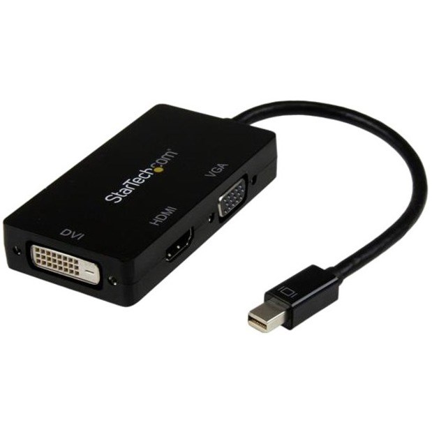 StarTech.com Mini DisplayPort Adapter - 3-in-1 - 1080p - Monitor Adapter - Mini DP to HDMI / VGA / DVI Adapter Hub