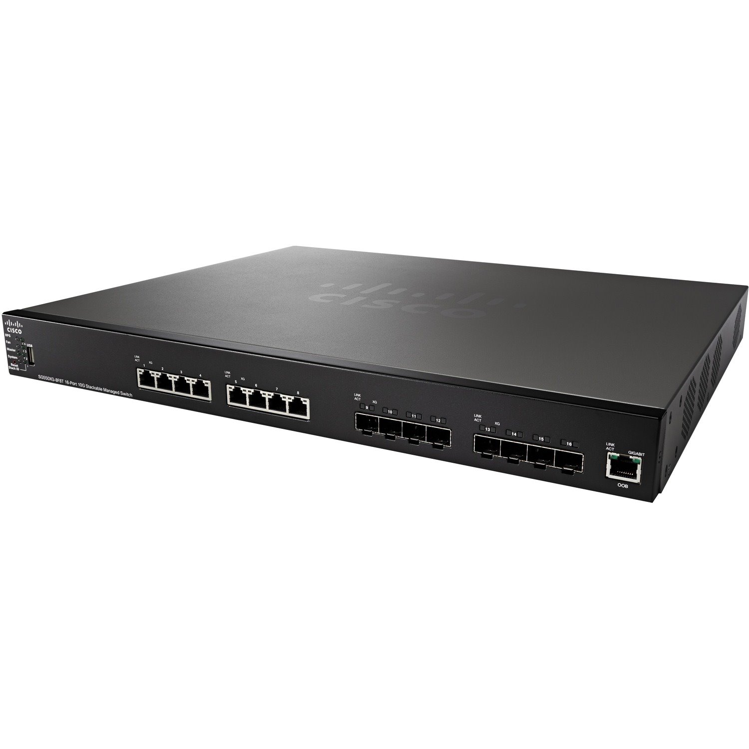 Cisco SG550XG-8F8T 16-Port 10G Stackable Managed Switch