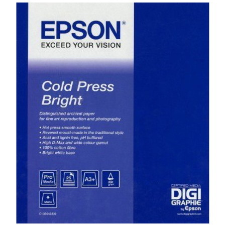 Epson Cold Press C13S042315 Inkjet Fine Art Paper - Bright White