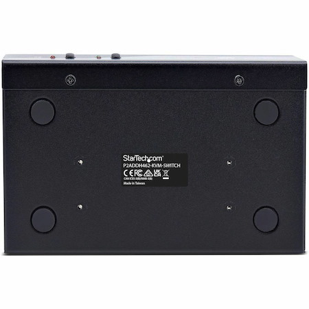StarTech.com 2-Port Dual-Monitor DisplayPort and HDMI KVM Switch, 4K 60Hz, 2-Port USB 5Gbps Hub, 2x USB HID Ports, Hotkeys, TAA Compliant