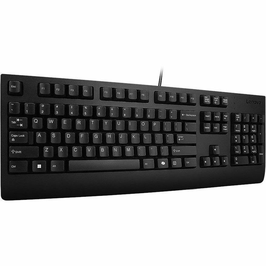 Lenovo Preferred Pro II Keyboard - Cable Connectivity - USB Type A Interface - Italian - Black