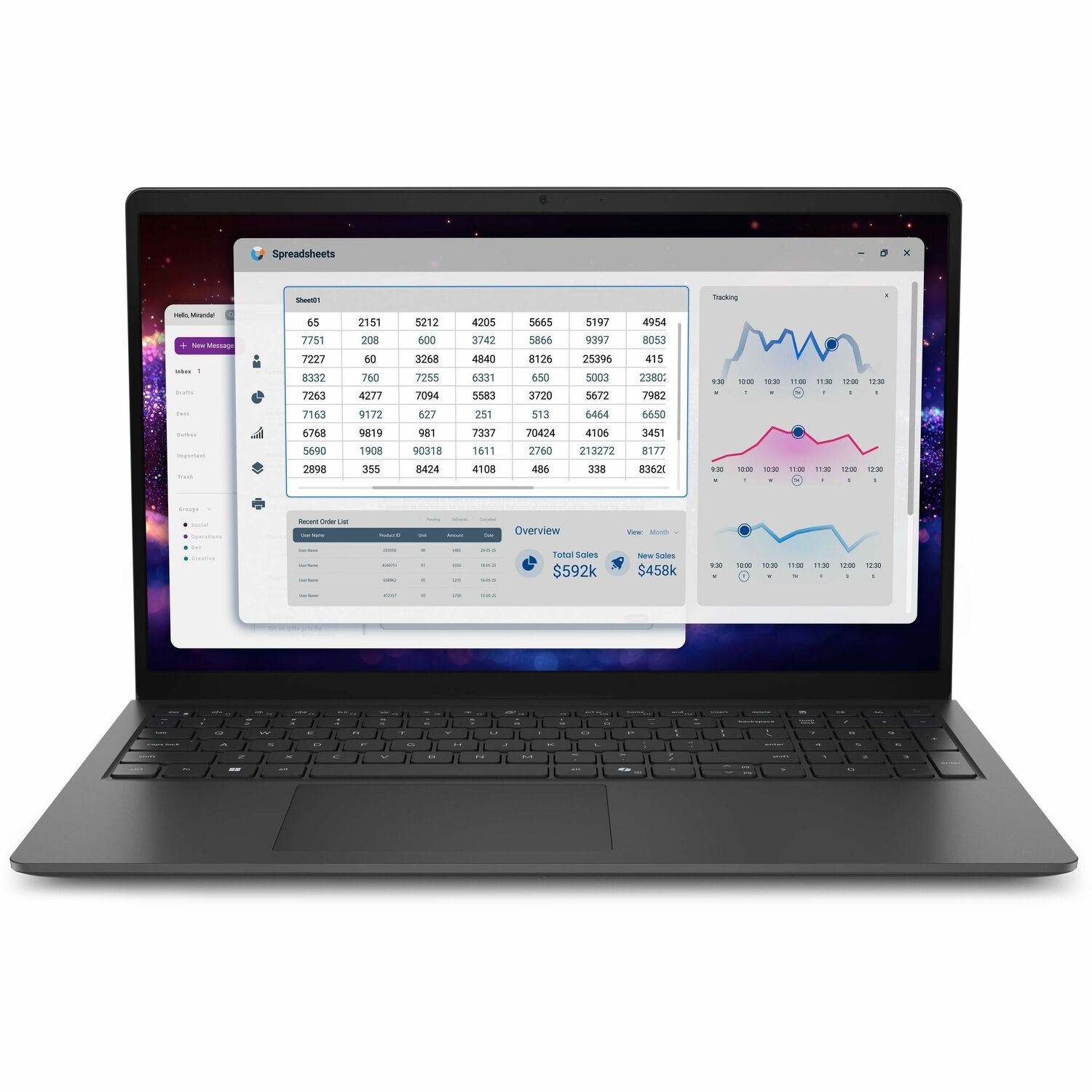 Dell Pro 15 Essential PV15260 15.6" Notebook - Full HD - 60 Hz - Intel Core Ultra 7 Series 2 255U - 16 GB - 512 GB SSD - English Keyboard - Carbon Black