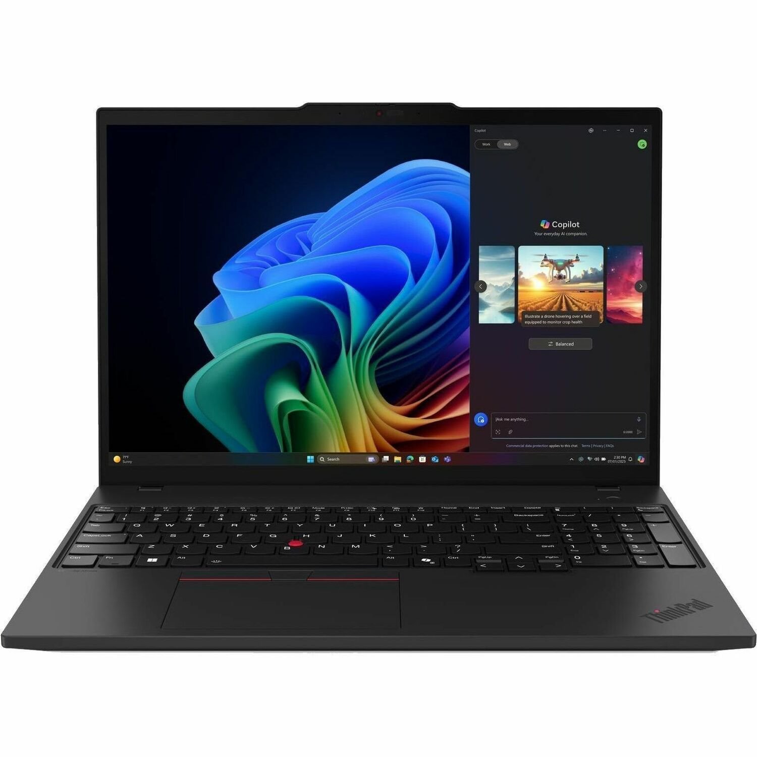 Lenovo ThinkPad T16 Gen 4 21QN0009AU 16" Touchscreen Copilot+ PC Notebook - WUXGA - AMD Ryzen AI 7 PRO 350 - 32 GB - 512 GB SSD - Black