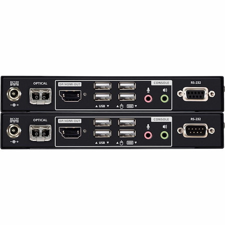 ATEN USB True 4K DisplayPort/HDMI Optical KVM Extender (True 4K @ 10 km)