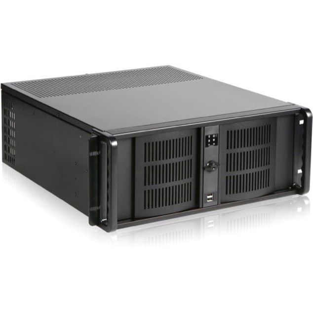 iStarUSA 4U Compact Stylish Rackmount Chassis with 500W Redundant Power Supply