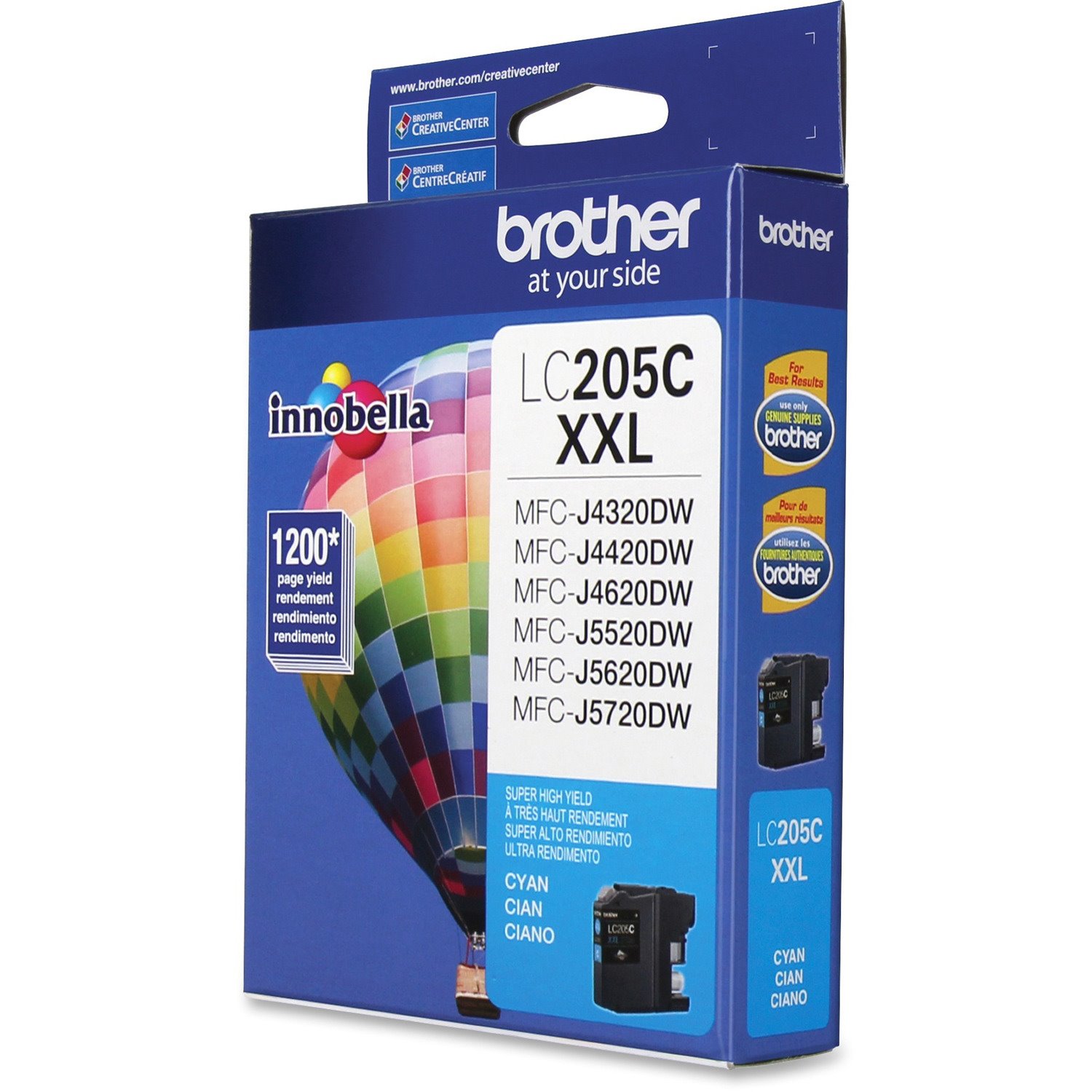 Brother Genuine Innobella LC205C Super High Yield Cyan Ink Cartridge