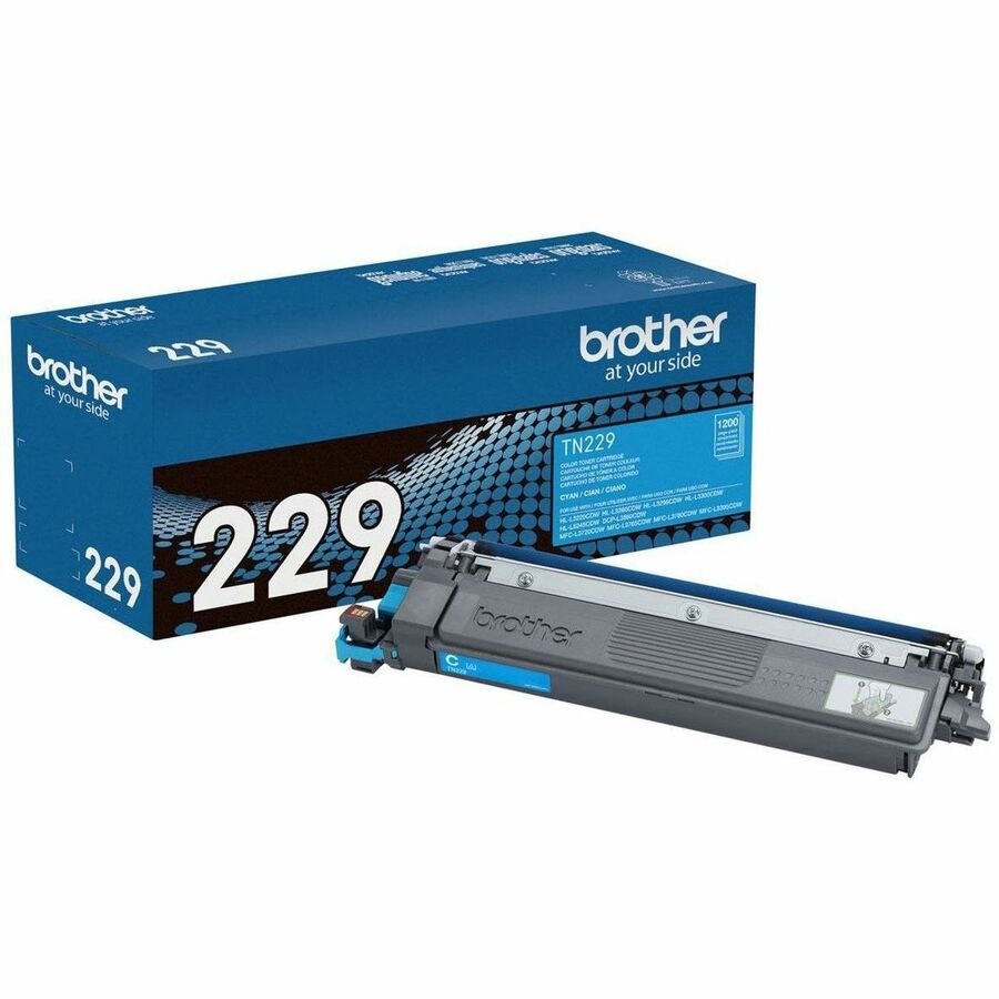 Brother Genuine TN229C Standard Yield Cyan Toner Cartridge