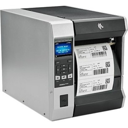 Zebra ZT620 Industrial Direct Thermal/Thermal Transfer Printer - Monochrome - Label Print - Gigabit Ethernet - USB - USB Host - Serial - Bluetooth