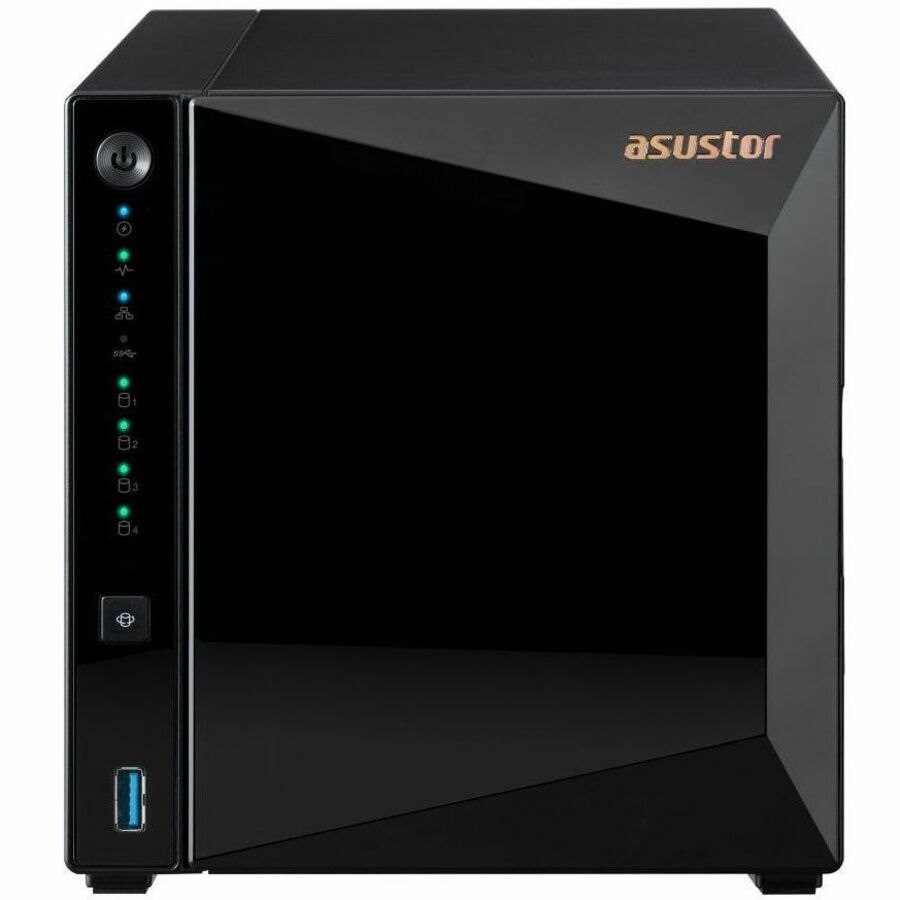 Asustor 4-Bay Nas(No Disk),Realtek RTD1619B 1.7GHz, 2GB, 2.5G Lan(1), Usb(3), TWR, 3YR