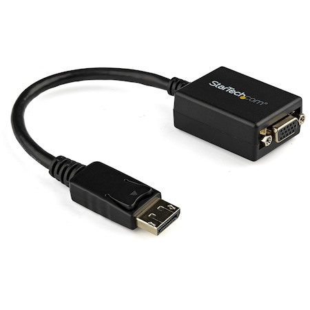 StarTech.com DisplayPort to VGA Adapter, Active DP to VGA Converter, 1080p Video DP to VGA Monitor Adapter Dongle, DisplayPort Certified