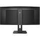 Philips Ultrawide 346B1C 34" Class UW-QHD Curved Screen LED Monitor - 21:9 - Textured Black - TAA Compliant