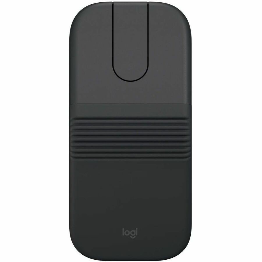 Logitech Mobi Fold for Business Travel Mouse - Bluetooth/Radio Frequency - USB Type C - PixArt PAW3222 - 4 Button(s) - 2 Programmable Button(s) - Graphite