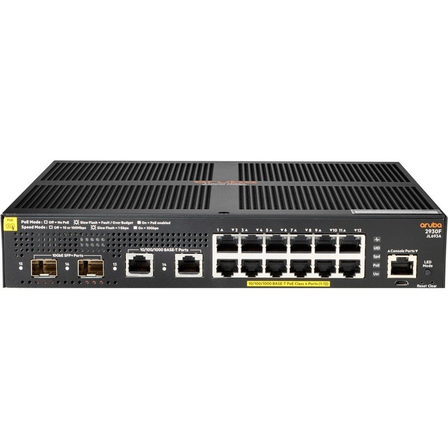 HPE 2930F 12G PoE+ 2G/2SFP+ Switch