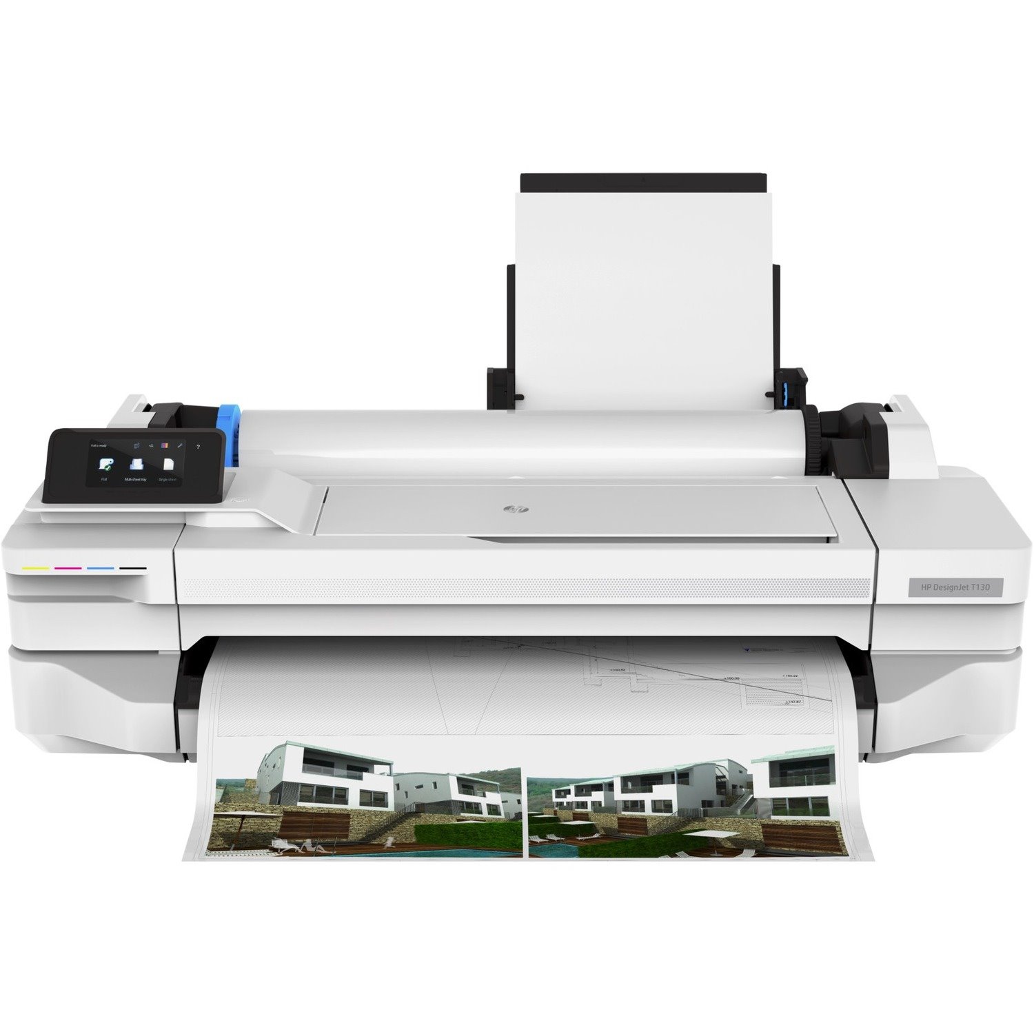 HP Designjet T100 T130 Inkjet Large Format Printer - 609.60 mm (24") Print Width - Colour