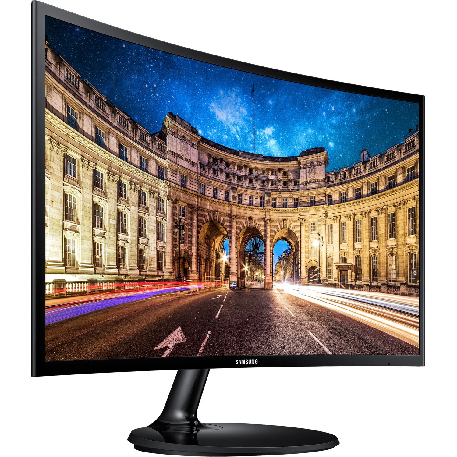 Samsung C24F390FHE 24" Class Full HD Curved Screen LCD Monitor - 16:9 - High Glossy Black