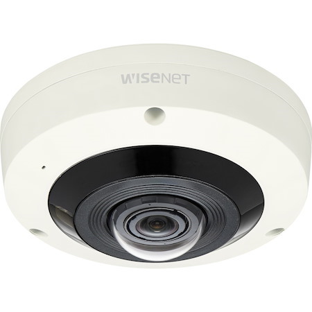 Wisenet XNF-8010RV 6 Megapixel Outdoor Network Camera - Color - Fisheye - Ivory - TAA Compliant