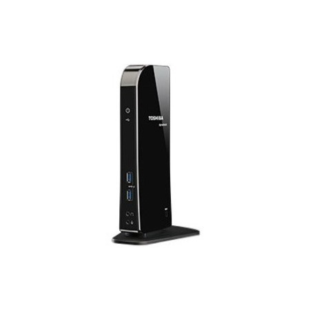 Toshiba Dynadock Port Replicator - USB - Glossy Black