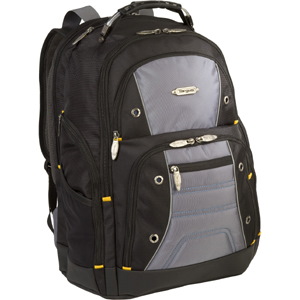 Targus Drifter II TSB239US Carrying Case Rugged (Backpack) for 17" Notebook - Black/Gray - TAA Compliant