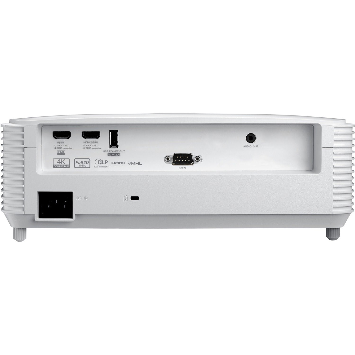 Optoma EH412STx 3D Short Throw DLP Projector - 16:9 - Portable - White