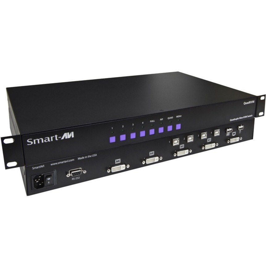 SmartAVI Quadruple View KVM Switch