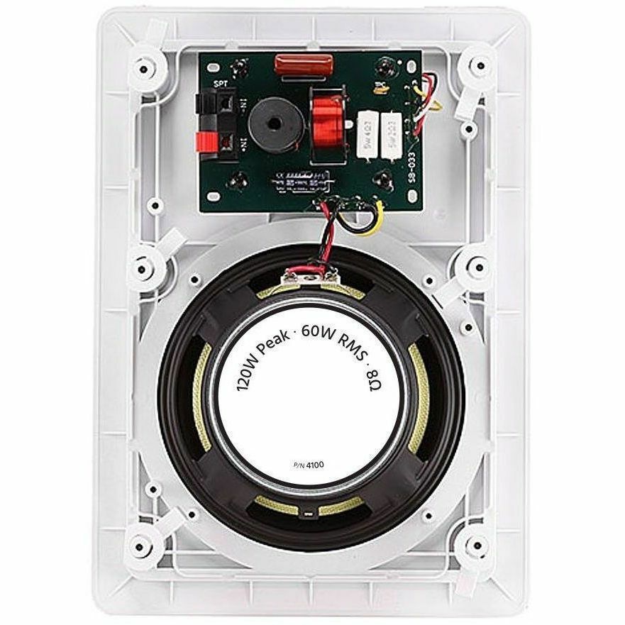 Monoprice Wall Speakers 6.5 Inch 2-Way (Pair)