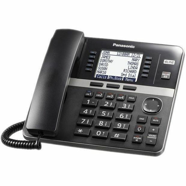 Panasonic KX-TGW420 DECT 6.0 1.90 GHz Corded/Cordless Phone - Desktop - Black