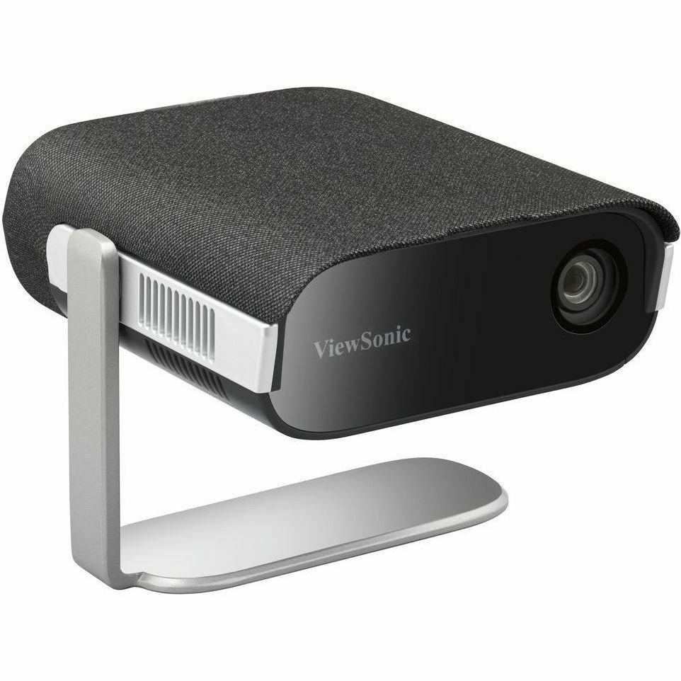 ViewSonic M1X Portable LED Projector with Smart Stand, Harman Kardon Speakers, Built-In Battery, H/V Keystone, 4 Corner Adjustment, Bluetooth, Wi-Fi, USB-C, Powered USB A