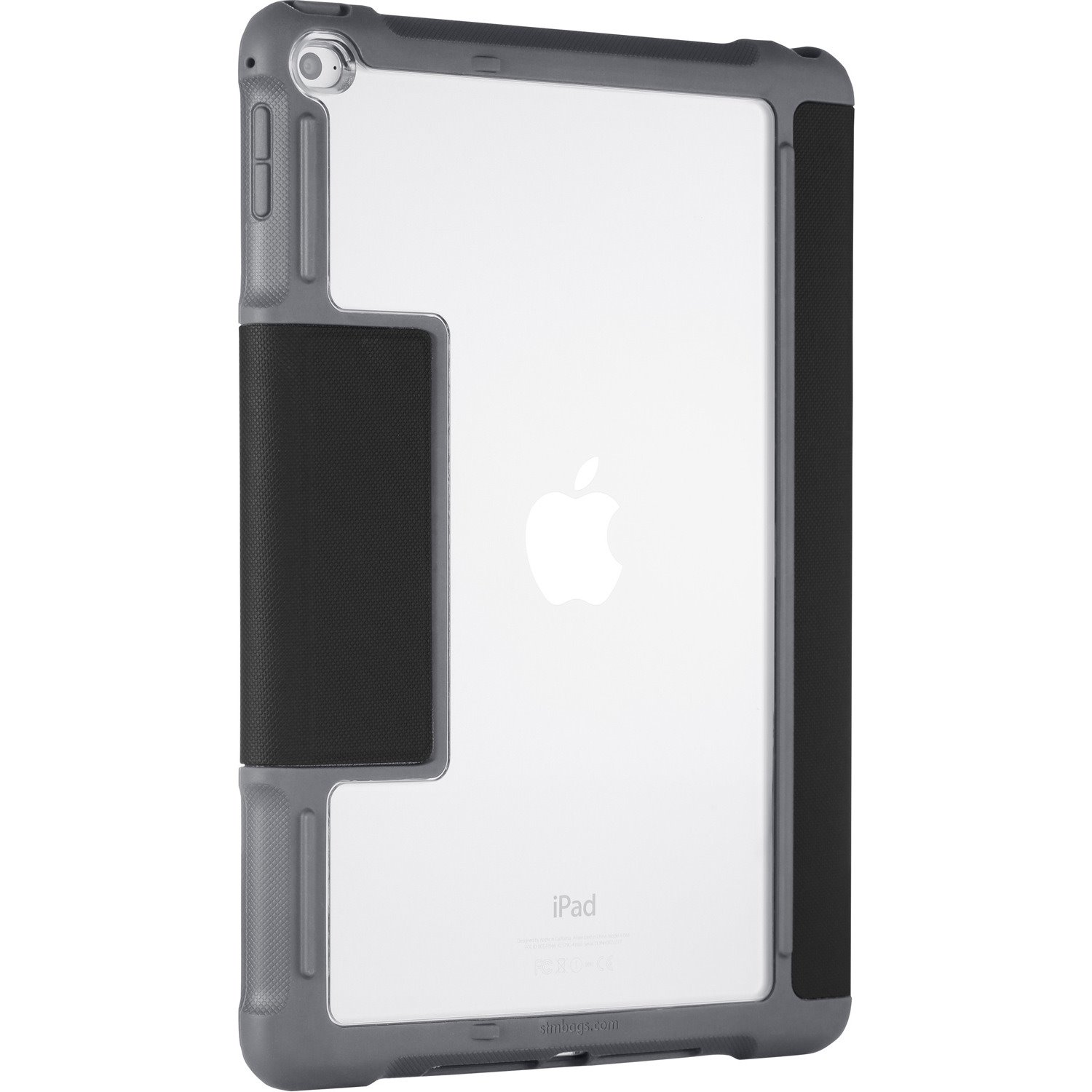 STM Goods dux Carrying Case Apple iPad Air Tablet - Clear, Black