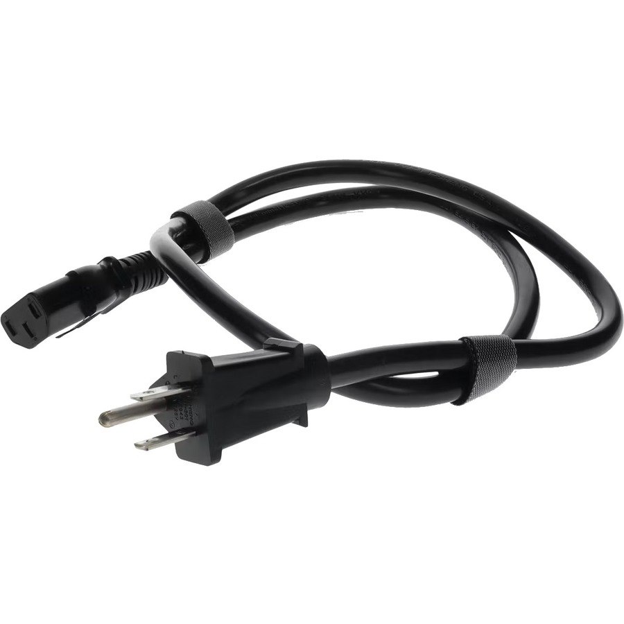 AddOn 6ft NEMA 5-15P Male to C13 Female 14AWG 100-250V at 15A Black Power Cable