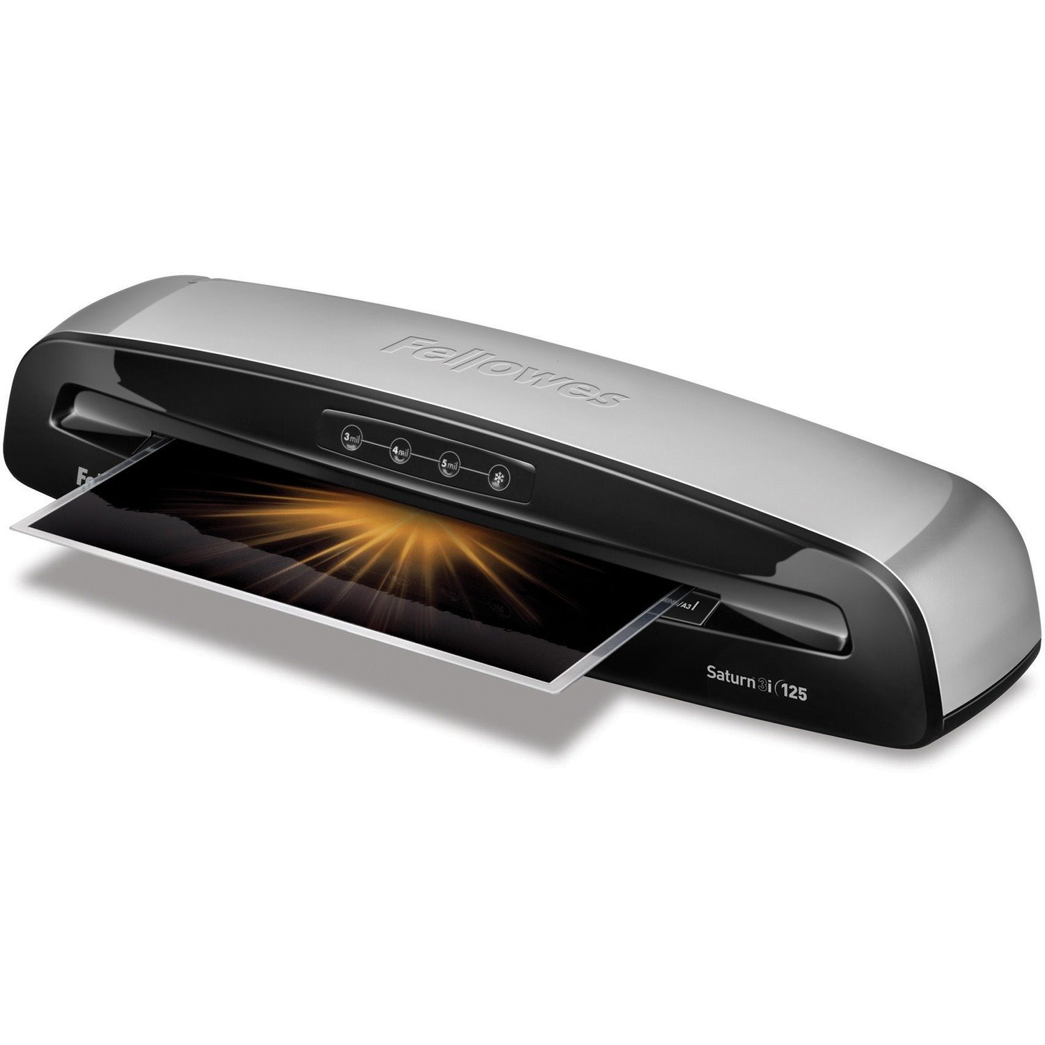 Fellowes Saturn 125 Thermal Laminator Machine for Home or Office with Pouch Starter Kit, 12.5 inch, Fast Warm-Up, Jam-Free Design (57366061)