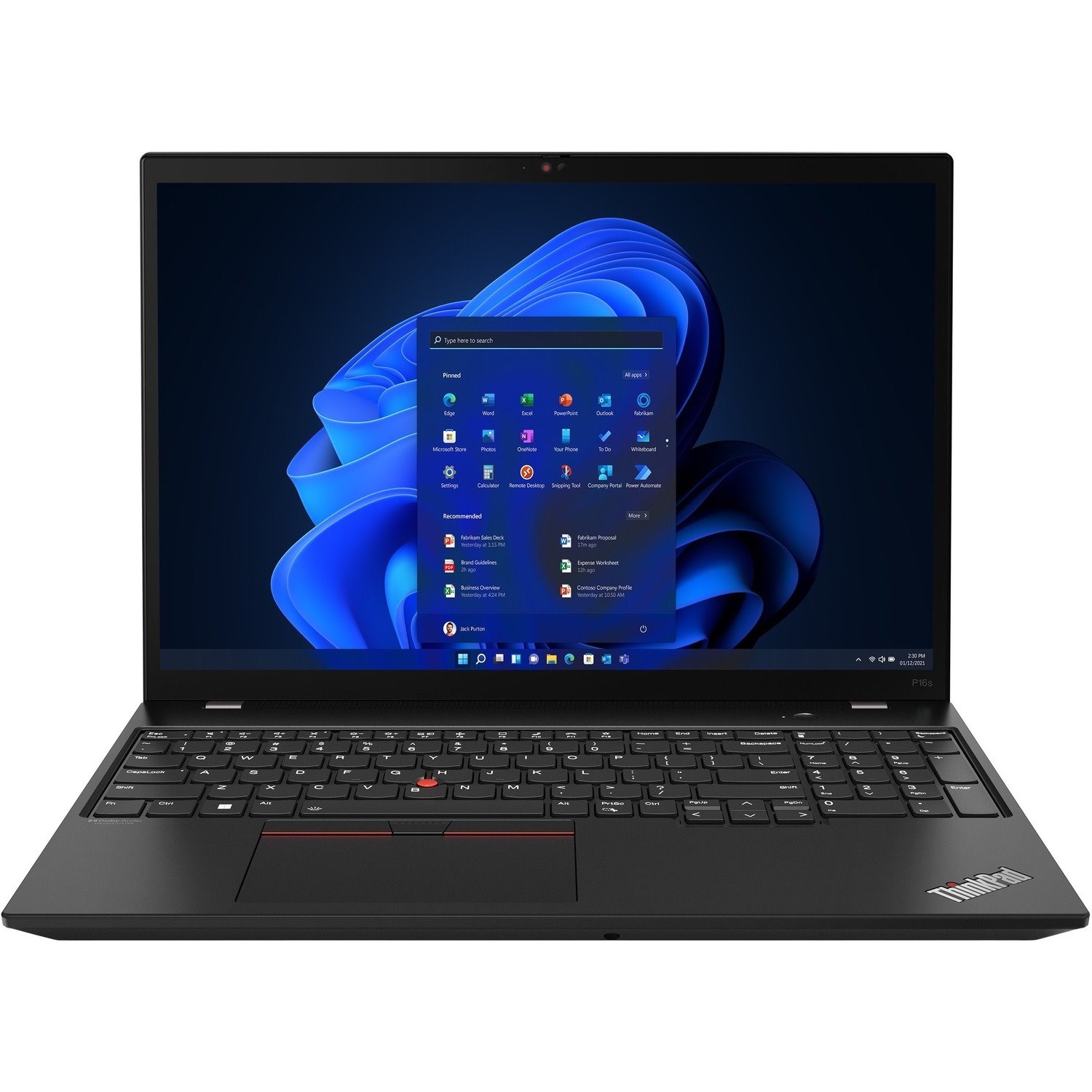 Lenovo ThinkPad P16s Gen 1 21CK0031UK 40.6 cm (16") Notebook - WUXGA - AMD Ryzen 7 PRO 6850U - 16 GB - 512 GB SSD - Black