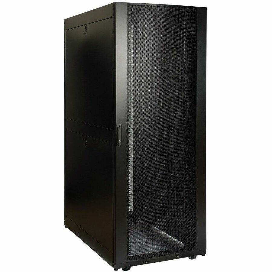 Eaton Tripp Lite Series 48U Rack Enclosure Server Cabinet 48" Depth 30" Wide DRS & Sides - Rack Cabinet - Black - 48U - 19"