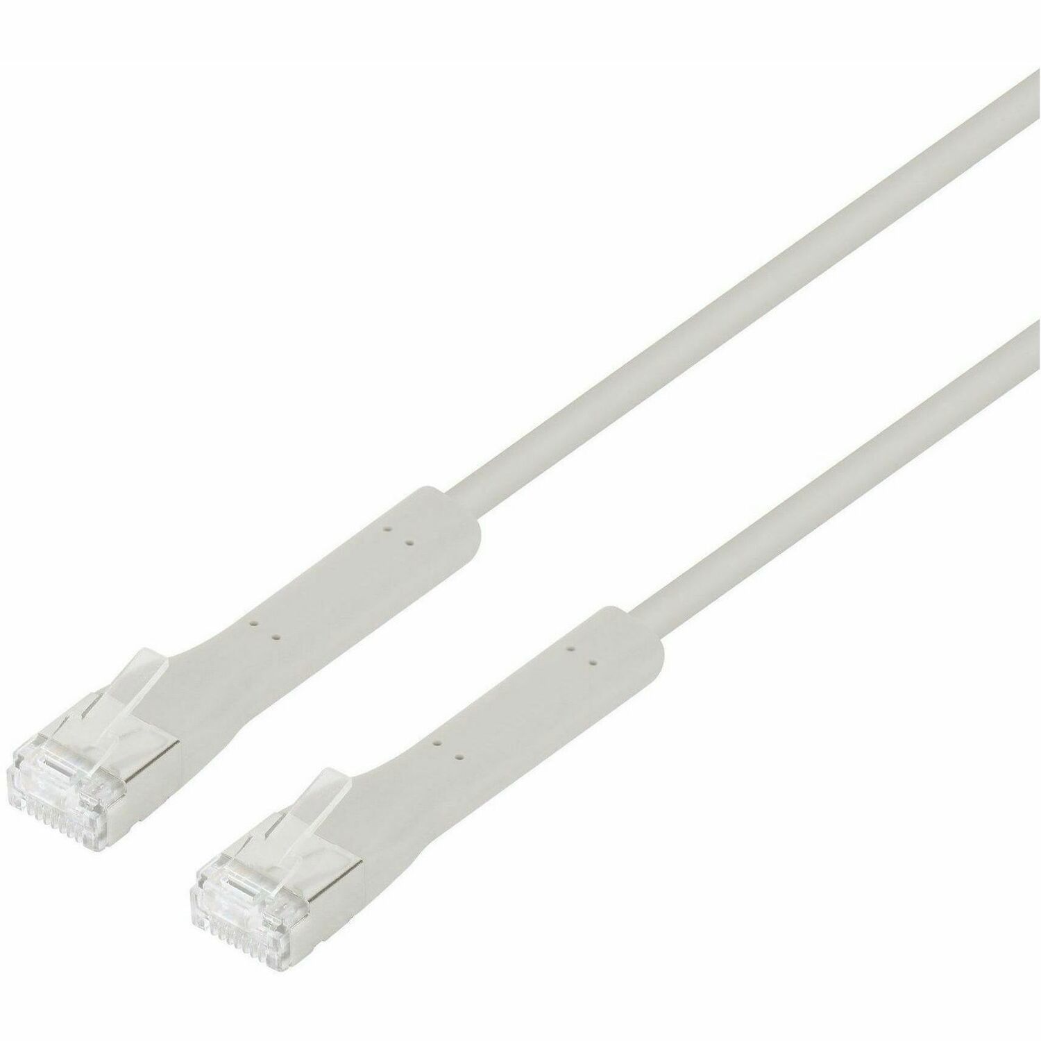 Network Flexiboot Slim Patch Cable, Cat6A, 1m, Grey, Copper, F/FTP, LSOH / LSZH, RJ45, Class EA with 10G and 500 MHz, Ultra-thin format for more flexibility and simplified cable management in dense installations, Lifetime Warranty
