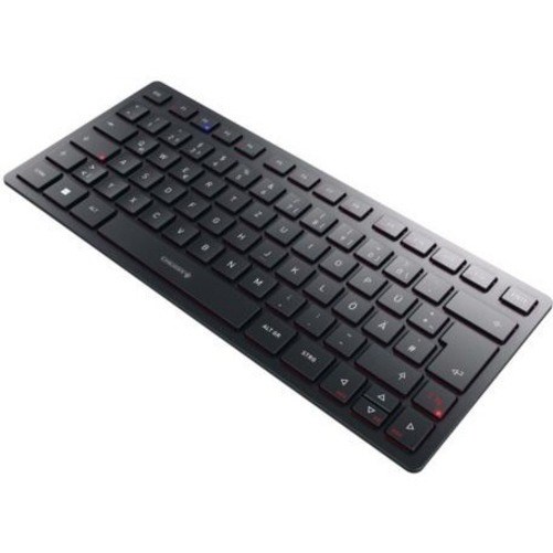 CHERRY KW 9200 MINI Keyboard - Wired/Wireless Connectivity - USB Type C Interface - Belgian - Black