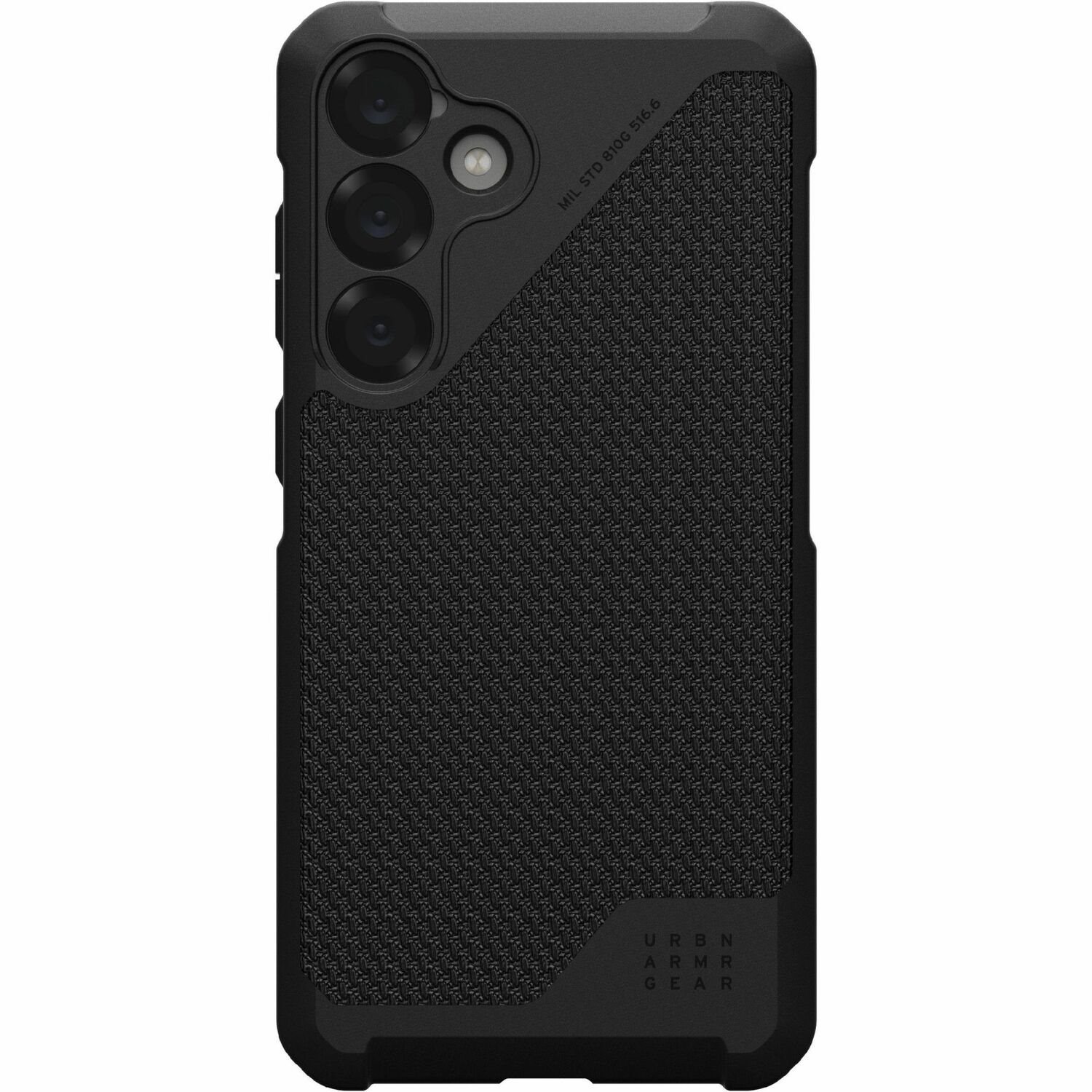 Urban Armor Gear Metropolis LT Case for Samsung Galaxy S25+ Smartphone - Hex Pattern - Kevlar Black