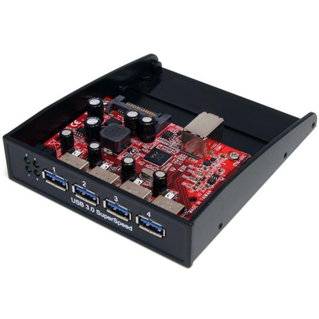 StarTech.com USB 3.0 Front Panel 4 Port Hub - 5Gbps - 3.5 5.25in Bay