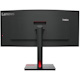 Lenovo ThinkVision T34w-30 34" Class UW-QHD Curved Screen LED Monitor - 21:9 - Raven Black