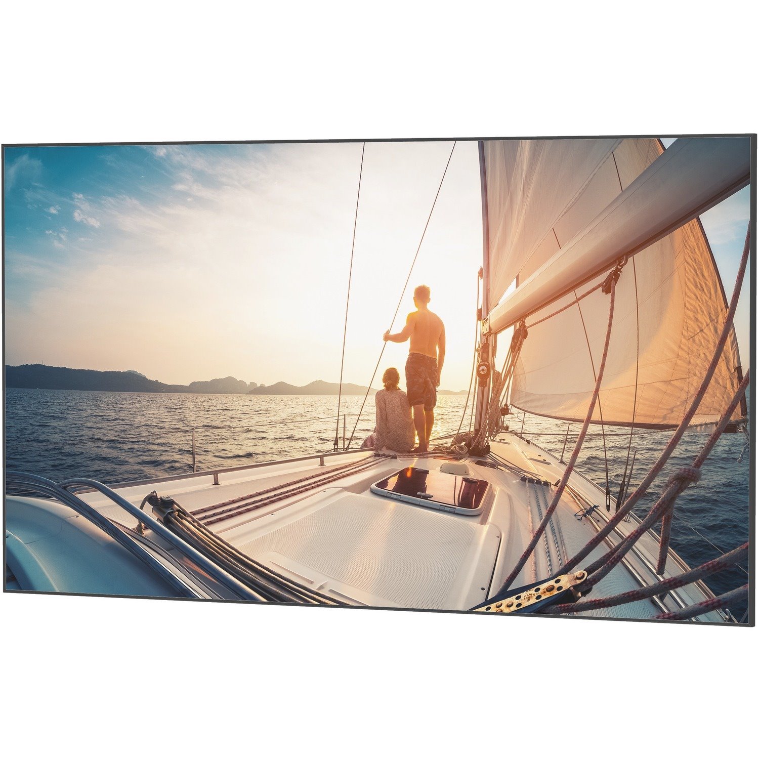 Da-Lite UTB Contour Projection Screen - Fixed Frame Screen with Ultra Thin Bezel - 137in