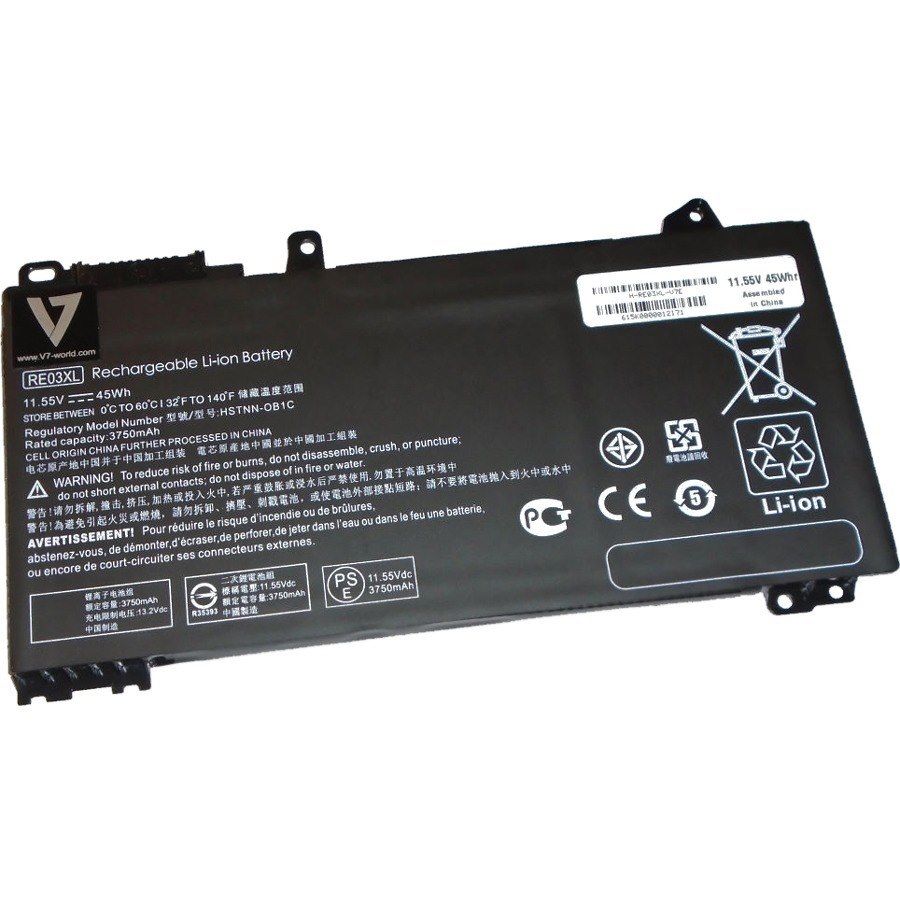 V7 H-RE03XL-V7E Battery - 3-cell Lithium Ion (Li-Ion)