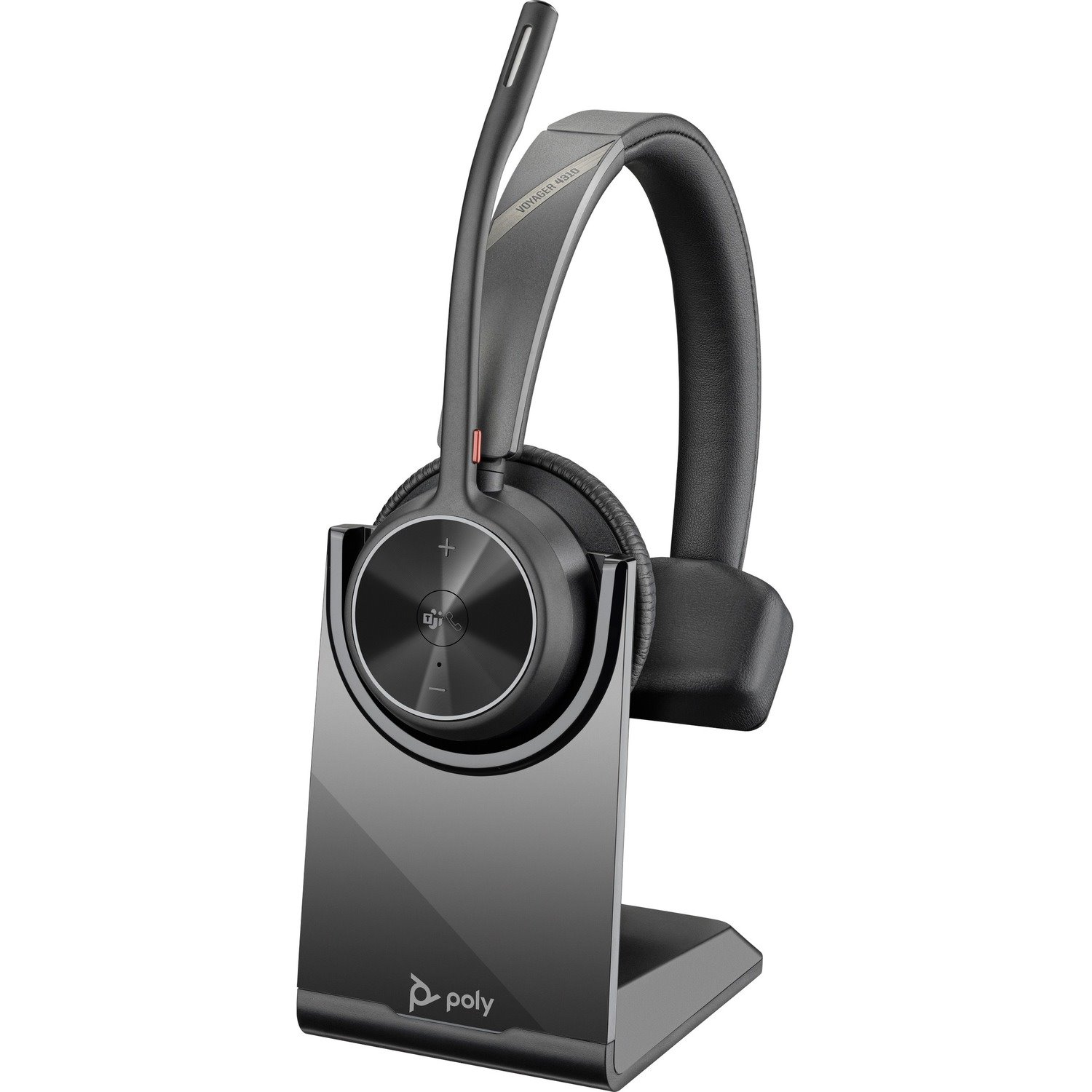 Poly Voyager 4300 UC 4310 Wired/Wireless Over-the-head, On-ear Mono Headset - Black