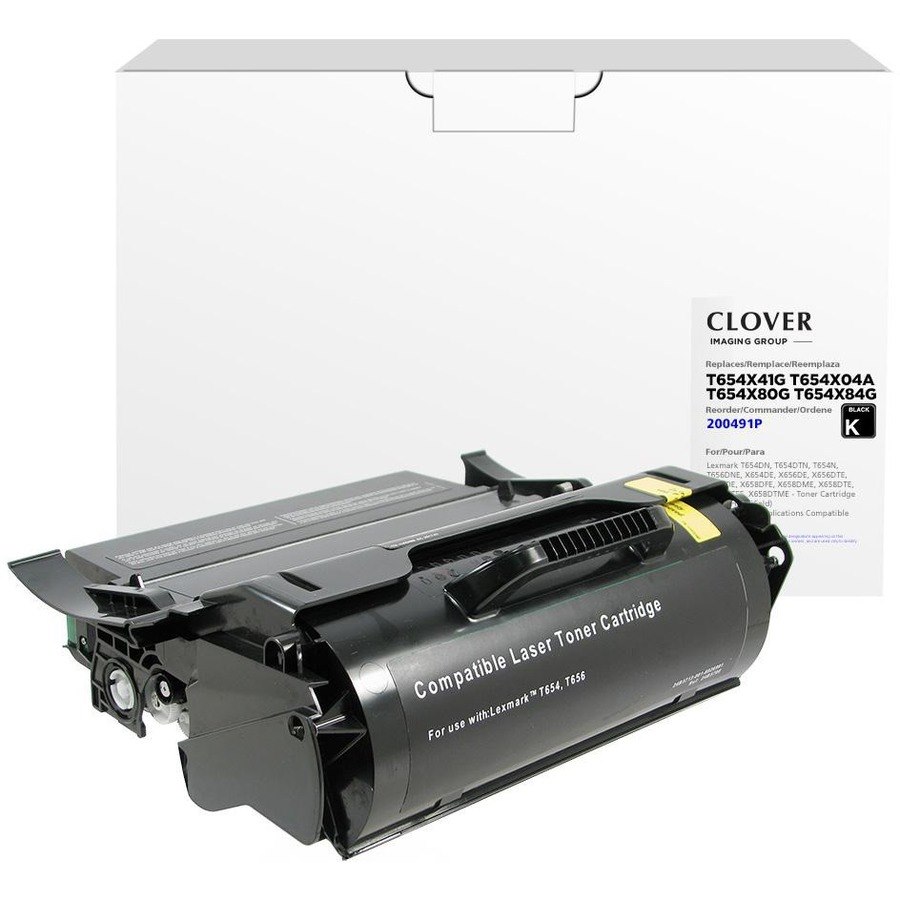 Clover Imaging Remanufactured Extra High Yield Toner Cartridge for Lexmark T654/T656/X654/X656/X658