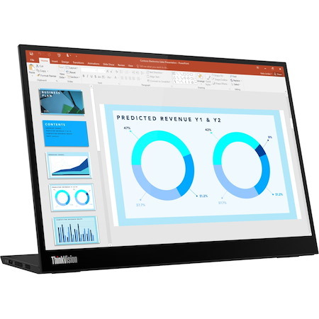 Lenovo ThinkVision M14d 14" Class LED Monitor - 16:10 - Raven Black