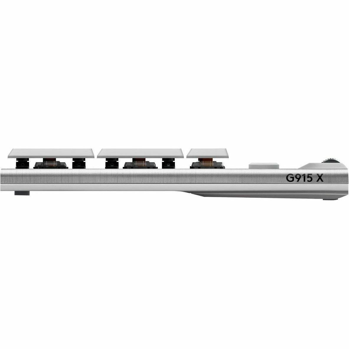 Logitech G G915 X LIGHTSPEED Gaming Keyboard - Wired/Wireless Connectivity - USB Interface - RGB LED - English (UK) - White