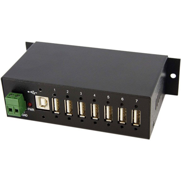 StarTech.com Mountable Rugged Industrial 7 Port USB 2.0 Hub